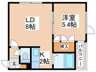 キャストル９２Ａの物件間取画像